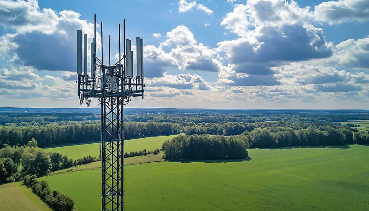 Cell Tower in Geen Field