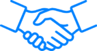Icon-integrity Handshake icon representing agreement or partnership between two people
